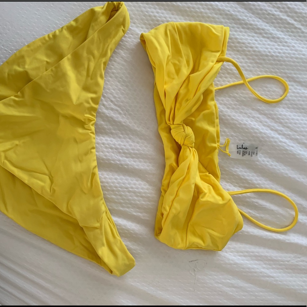 Lulus yellow bikini - Picture 2 of 3